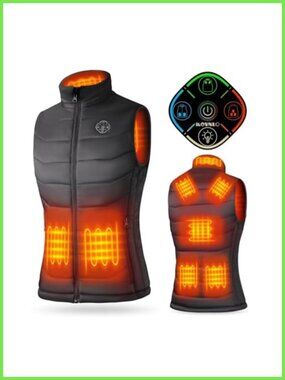 KOVNLO Heated Vest Women USB Warming Jacket 8 Heating Pads